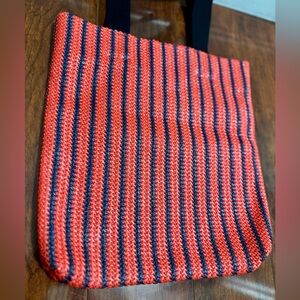 Clare V - Poppy snd Navy Striped Tote in Crochet Cotton *Brand New*